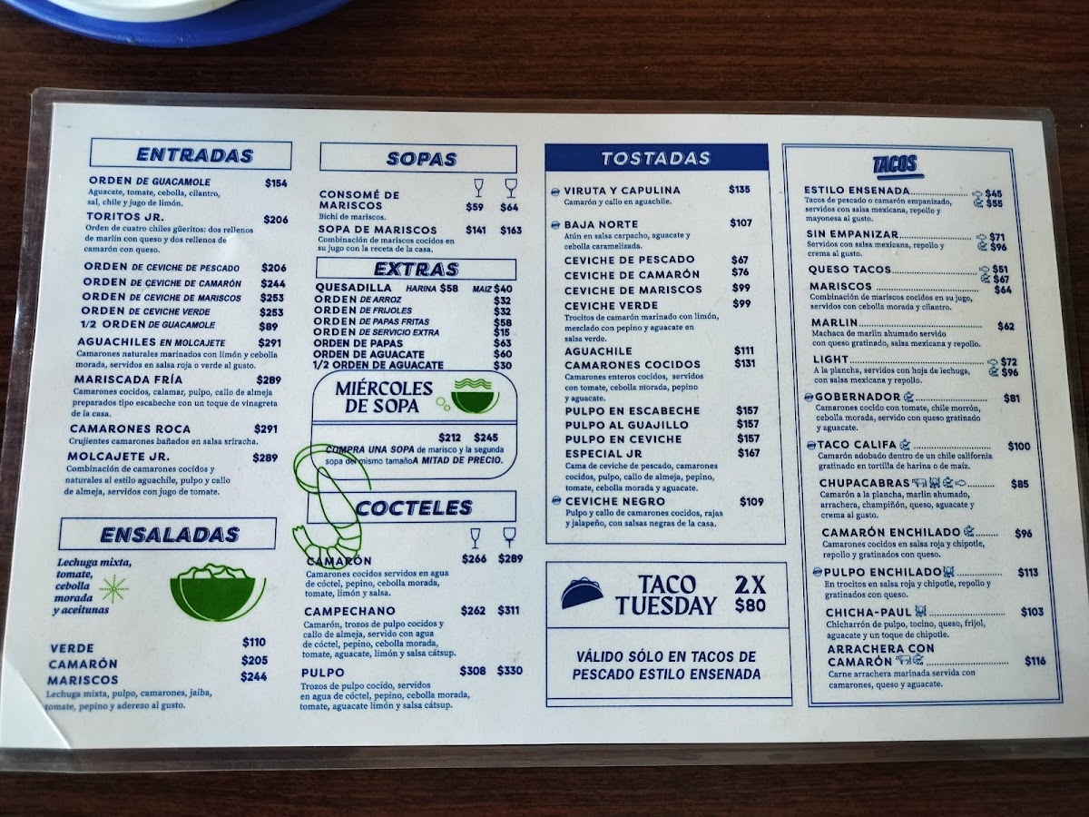 Tijuana Jr Menu - Image 1
